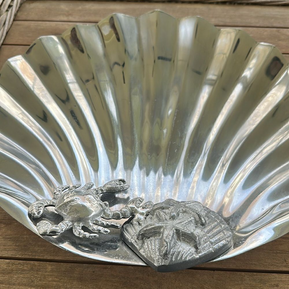 Homegoods Silver Seashell Tray Decor - Picture 2 of 5